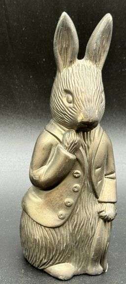 F. Warne & Co. Beatrix Potter Rabbit Metal Coin Bank