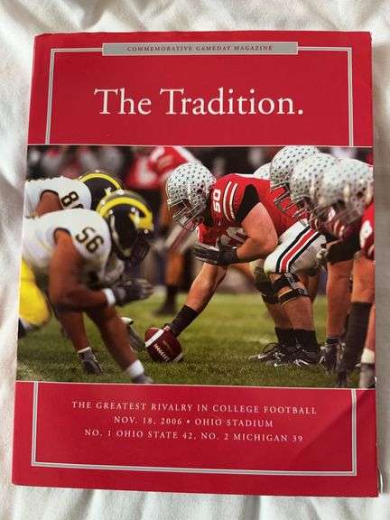 Sealed magazine commemorating the tradition from 2006 of Ohio State and Michigan