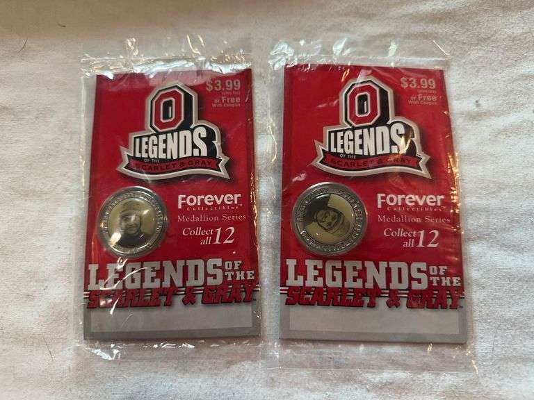 Lot of 2 chick Harley legend medallions from 2005