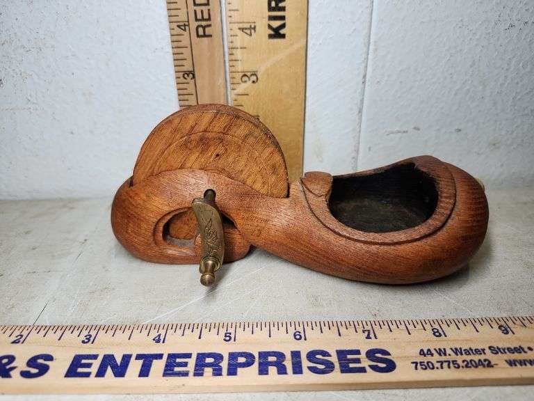 Vintage Japanese Sumitsubo Carpenters Inkline Tool, Missing String