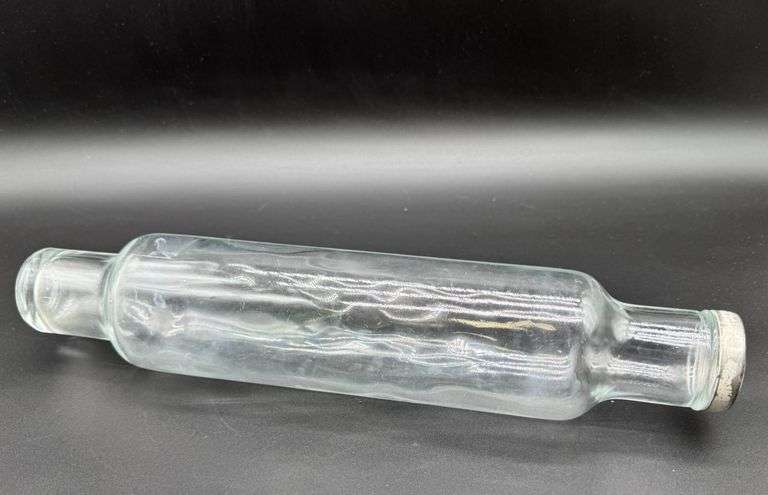 Vintage Glass Rolling Pin with Rol-Mix Cap