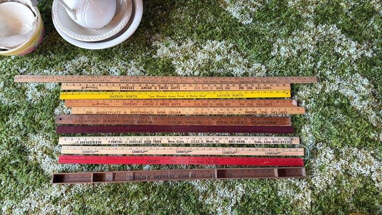 Vintage Advertising Rulers Collection - Auction Ohio