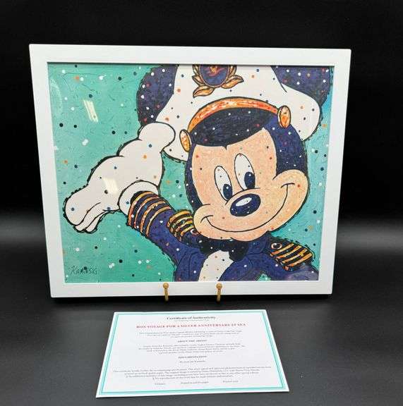 Disney Cruise Line Joe Kaminski Signed Commemorative Print with COA