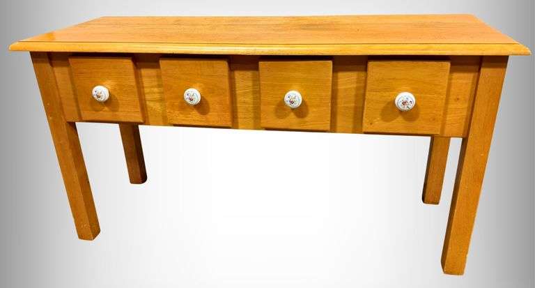 Sonoma Home Goods Wooden Console Table with Four Drawers