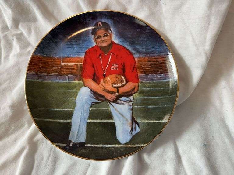 10 inch Woody Hayes commemorative plate