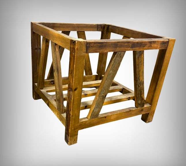 Wooden Open-Frame Industrial Crate Frame