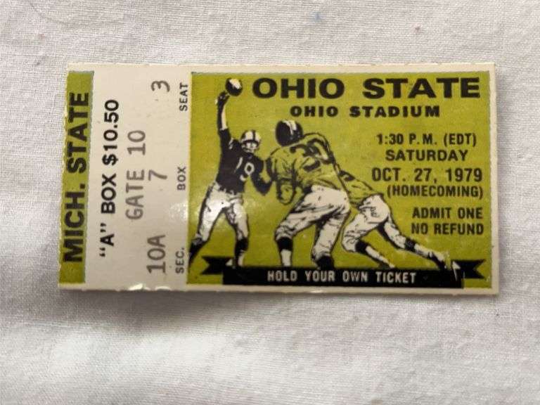 1979 Ohio State ticket.