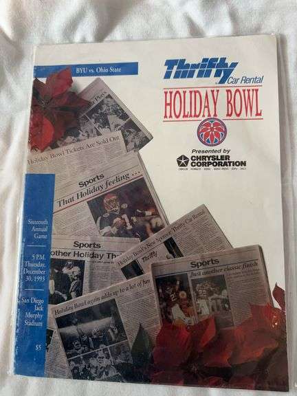1993 Ohio State holiday bowl program