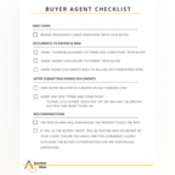 Thumbnail image of Buyer Agent Checklist