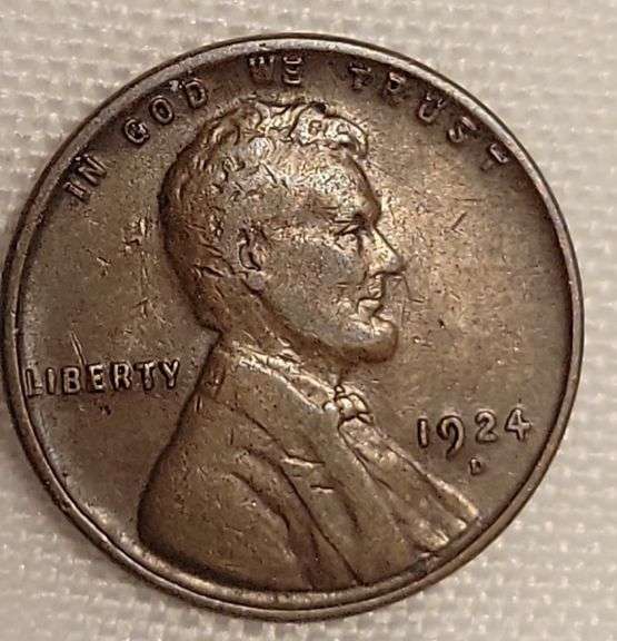 1924-D Lincoln Cent - XF