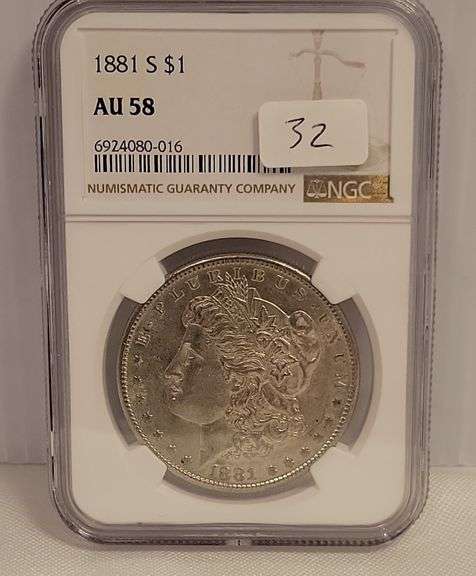 1881-S Morgan Dollar - AU58