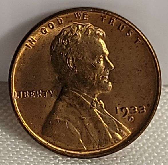 1933-D Lincoln Cent - BU