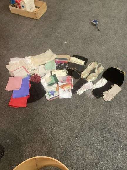 Hand Purses, Handkerchiefs, Gloves
