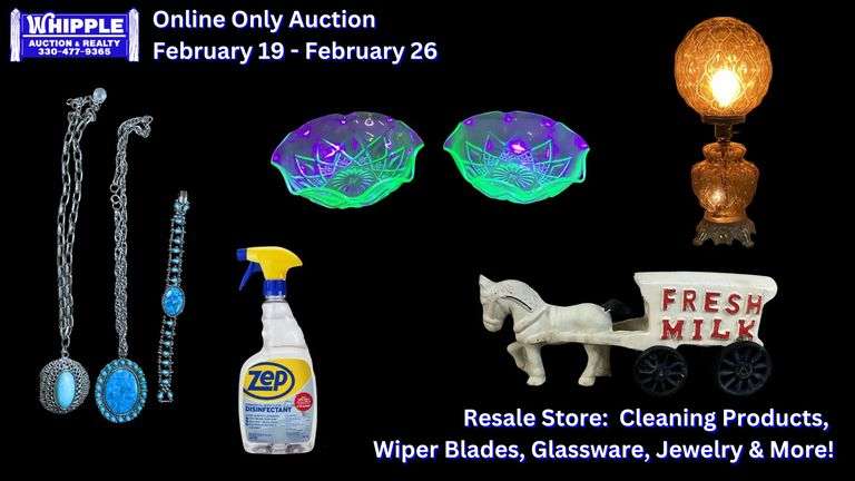 Resale Store: Cleaning Products, Wiper Blades, Glassware & Collectibles