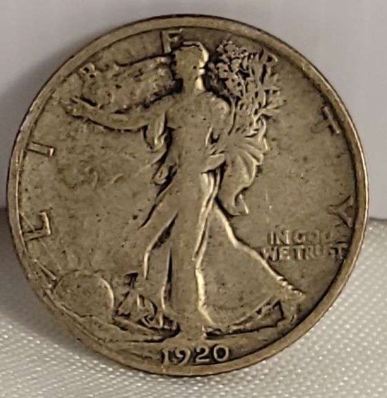 1920-S Walking Half Dollar-F