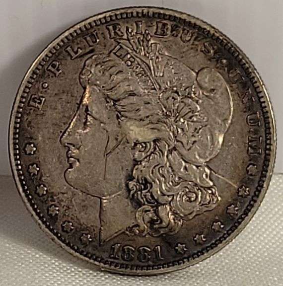 1881-S Morgan Silver Dollar-VF