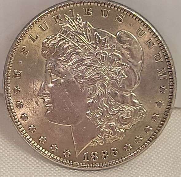 1886 Morgan Silver Dollar - AU