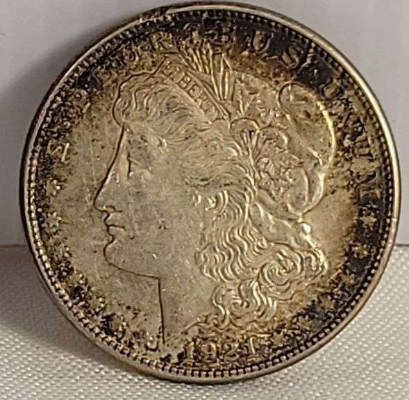 1921-S Morgan Silver Dollar-XF