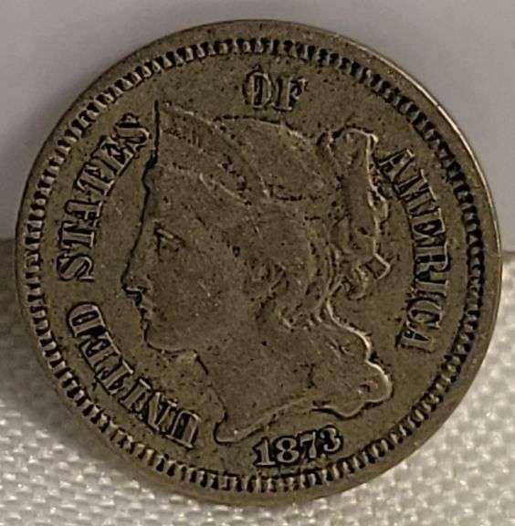 1873cn Three Cent Piece - F