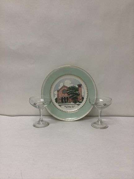Holy Rosary Church Plate & Glasses