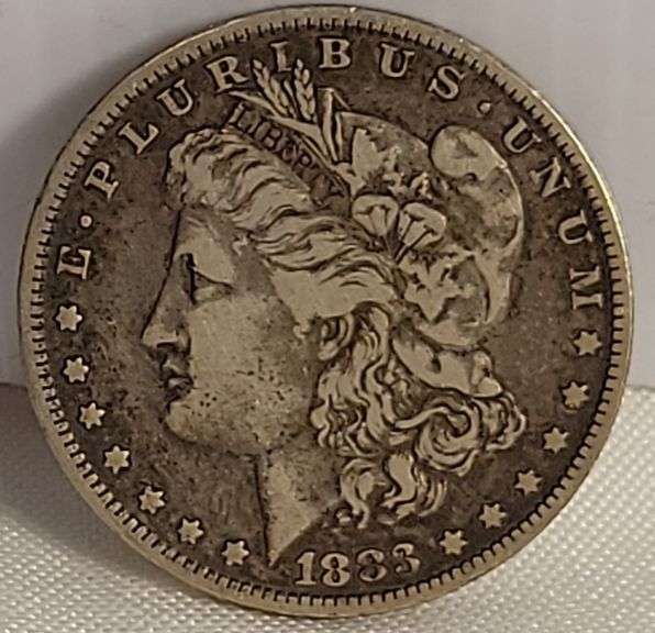 1883-O Morgan Silver Dollar-VF