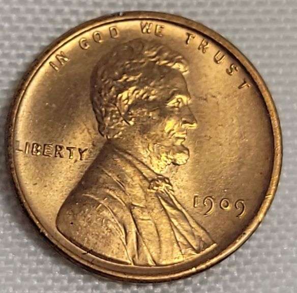 1909 vdb Lincoln Cent - BU Red
