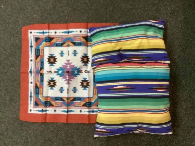 Aztec Pillows and Bandana