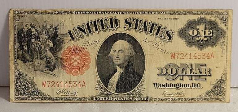 1917 $1 US Note - VF