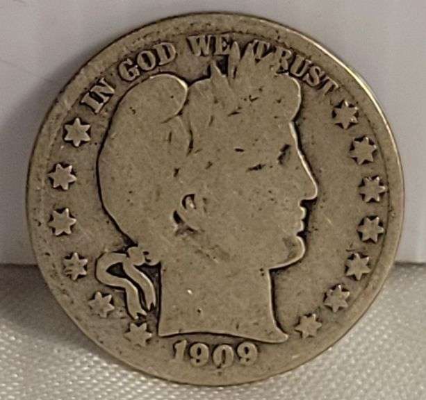 1909-S Barber Half Dollar - G