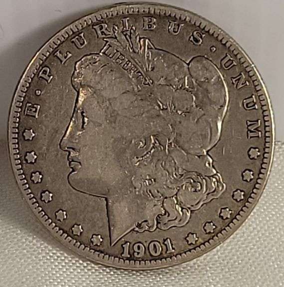 1901-O Morgan Silver Dollar-F