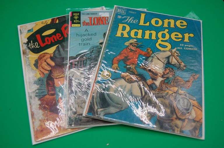 (3) Lone Ranger Comics - Auction Ohio