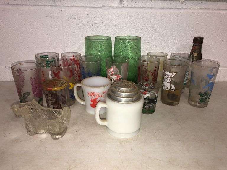Vtg Drinking Glasses