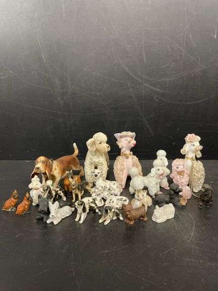 Small and miniature ceramic dog collection