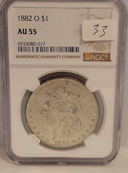 1882-O Morgan Dollar - AU55
