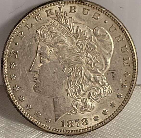 1878-S Morgan Silver Dollar-AU