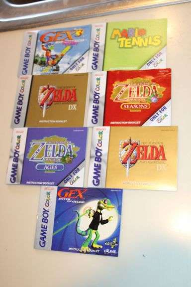 Game Boy Color Games Instruction Booklets - Auction Ohio
