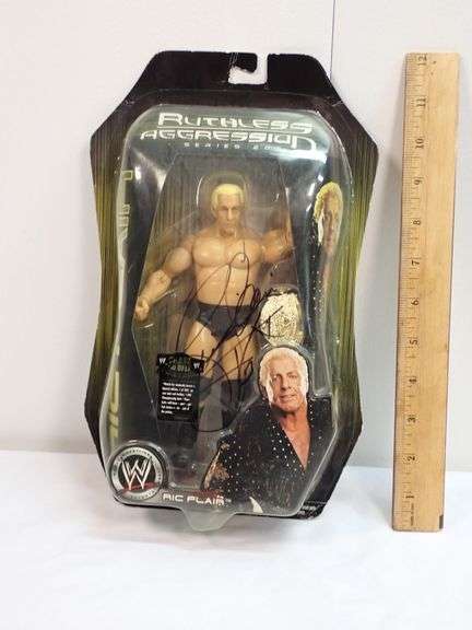 Autographed Ric Flair 2006 Jakks Pacific Ruthless Aggression Series action figure