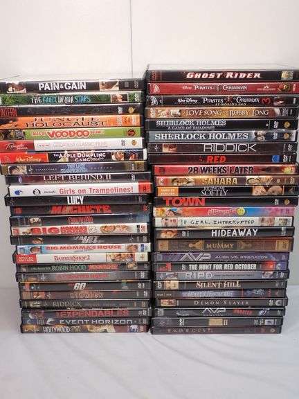 Lot of (50) DVD movies. See pictures for titles