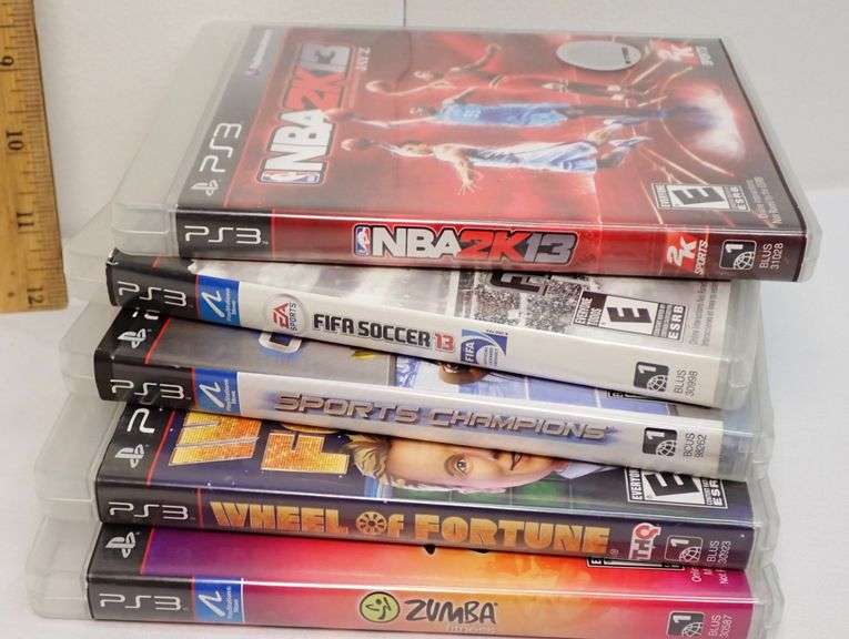 Lot of (5) PS3 gaming discs. Previously used. Good condition.