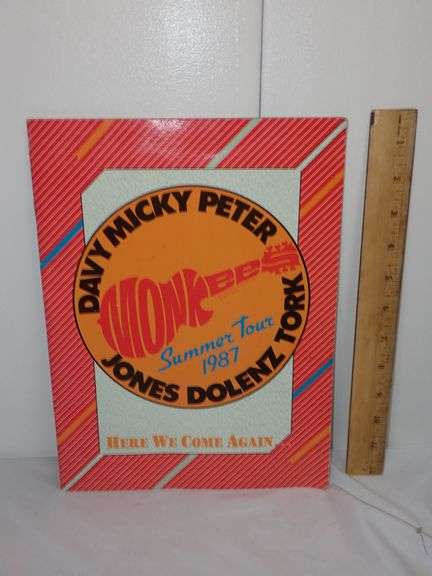 The Monkees 1987 Here We Come Again Tour Program