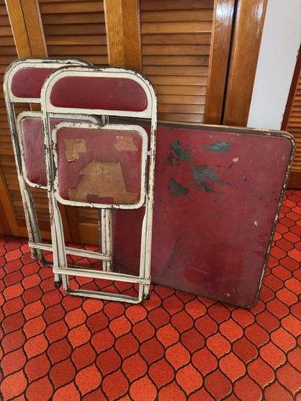 Vintage Kid's Table & Chalk Board