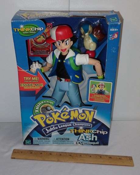 New Pokemon ThinkChip Ash & Cyndaquil Johto League Champions