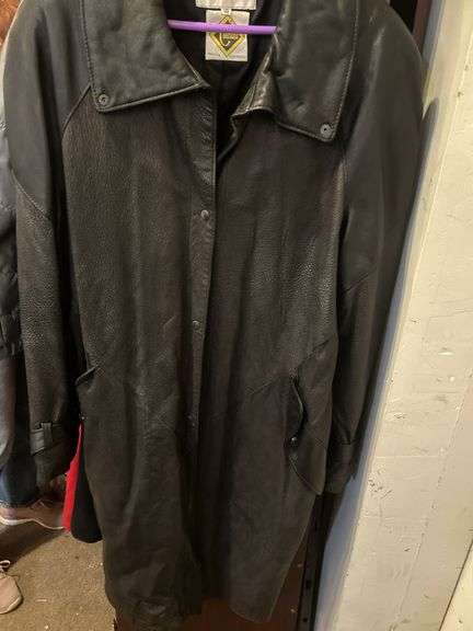 Ladies' Leather Coat Size 10