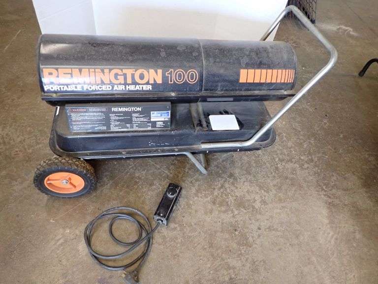 TESTED REMINGTON 100 PORTABLE FORCED AIR HEATER w/Heating/Cooling Thermostat
