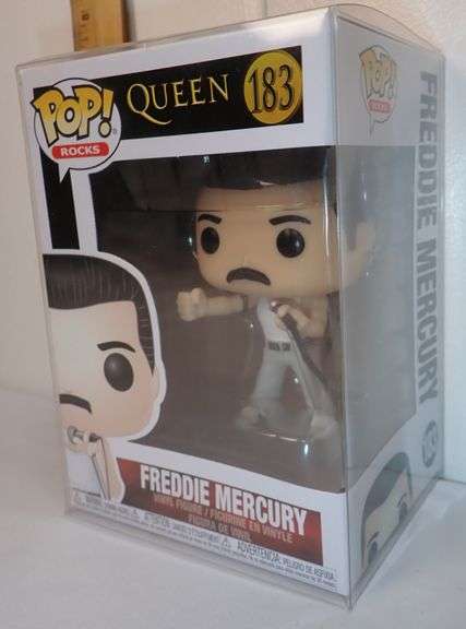 2020 Funko Pop Rocks Queen #183 Freddie Mercury vinyl action figure.
