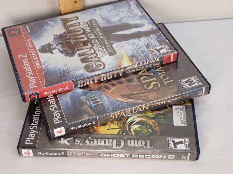 Lot of (3) Playstation 2 gaming discs. Previously used. Untested.