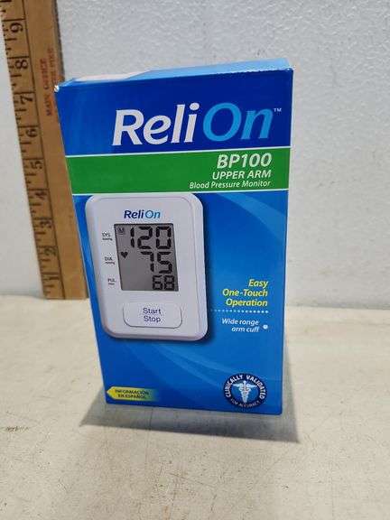 Relion Bp100 Upper Arm Blood Pressure Monitor - Auction Ohio