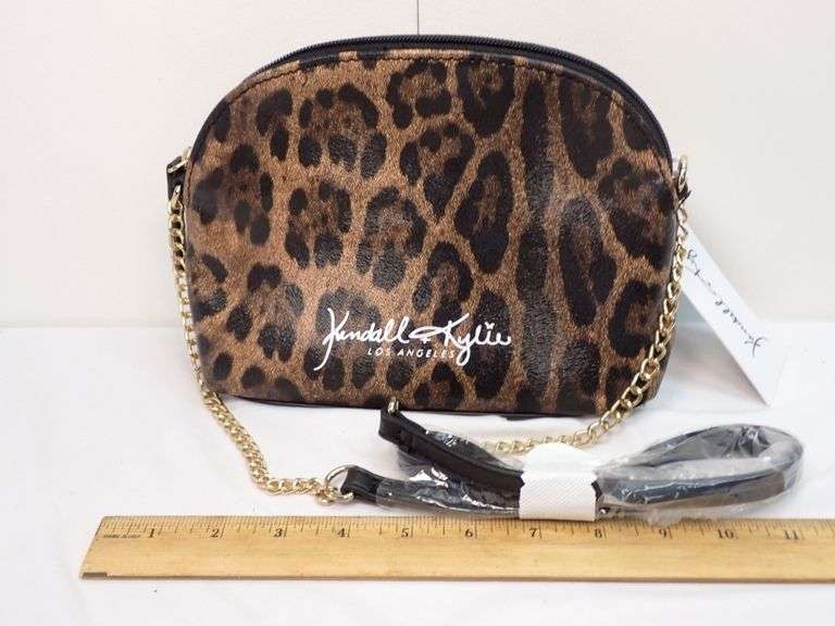 Kendall Kylie Los Angeles Leopard Print Purse. Size TU/OS 100% polyvinyl chloride. - NEW WITH TAGS