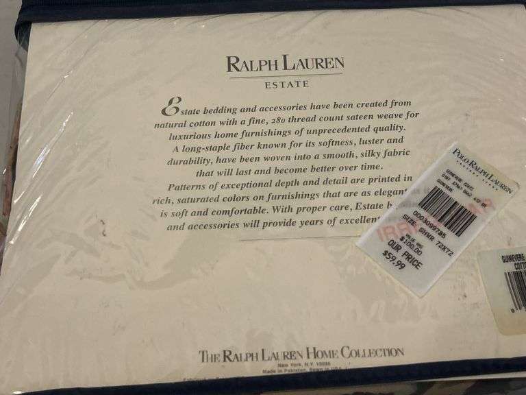 Ralph Lauren Shower Curtain - Auction Ohio
