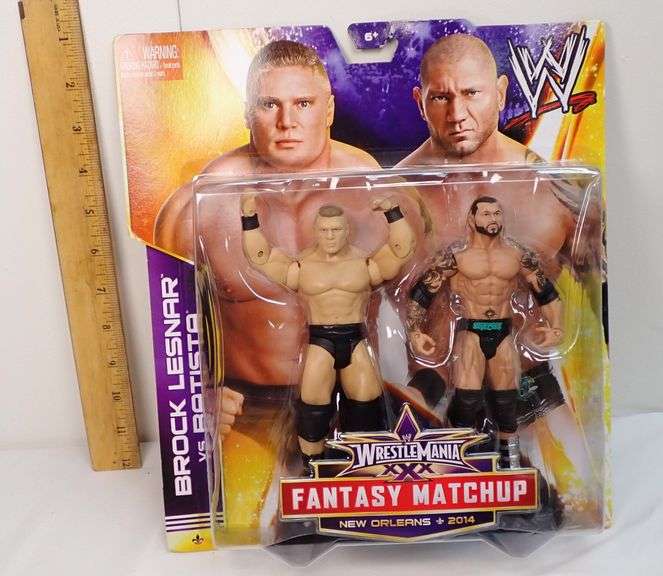 2013 Mattel WWE Brock Lesnar vs. Batista Battle Pack Fantasy Matchup Wrestlemania